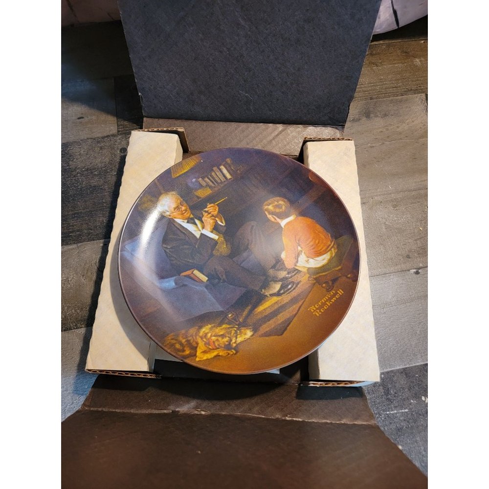 Edwin‎ M knowles china the tyeoon 1589614 plate grandpa kid